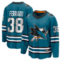 MATTH S.Jose Sharks #38 Mario Ferraro Teal Home Breakaway Player Jerseys