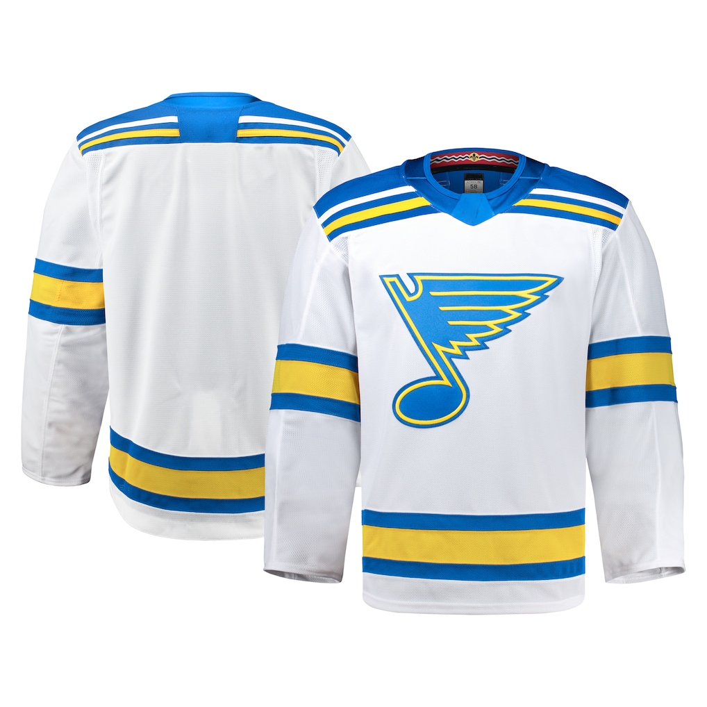 MATTH St.L.Blues White Away Authentic Pro Jerseys