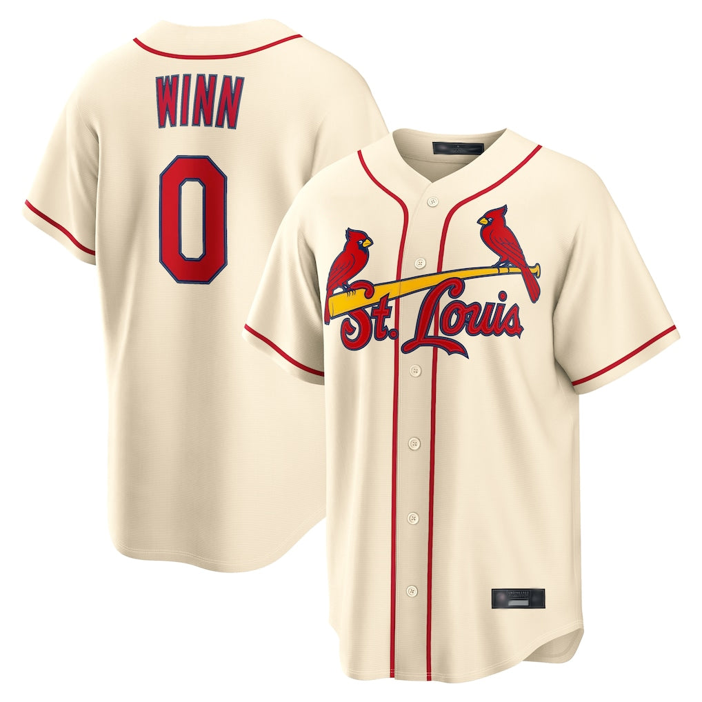 MATTH St. Louis Cardinals #0 Masyn Winn Player Cream Home Game Stitched Jerseys