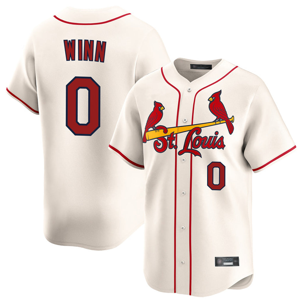 MATTH St. Louis Cardinals #0 Masyn Winn Player Cream Home Limited Stitched Jerseys