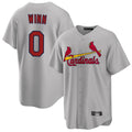 MATTH St. Louis Cardinals #0 Masyn Winn Player Gray Home Game Stitched Jerseys