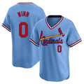 MATTH St. Louis Cardinals #0 Masyn Winn Player Light Blue City Connect Home T-shirt Stitched Jerseys