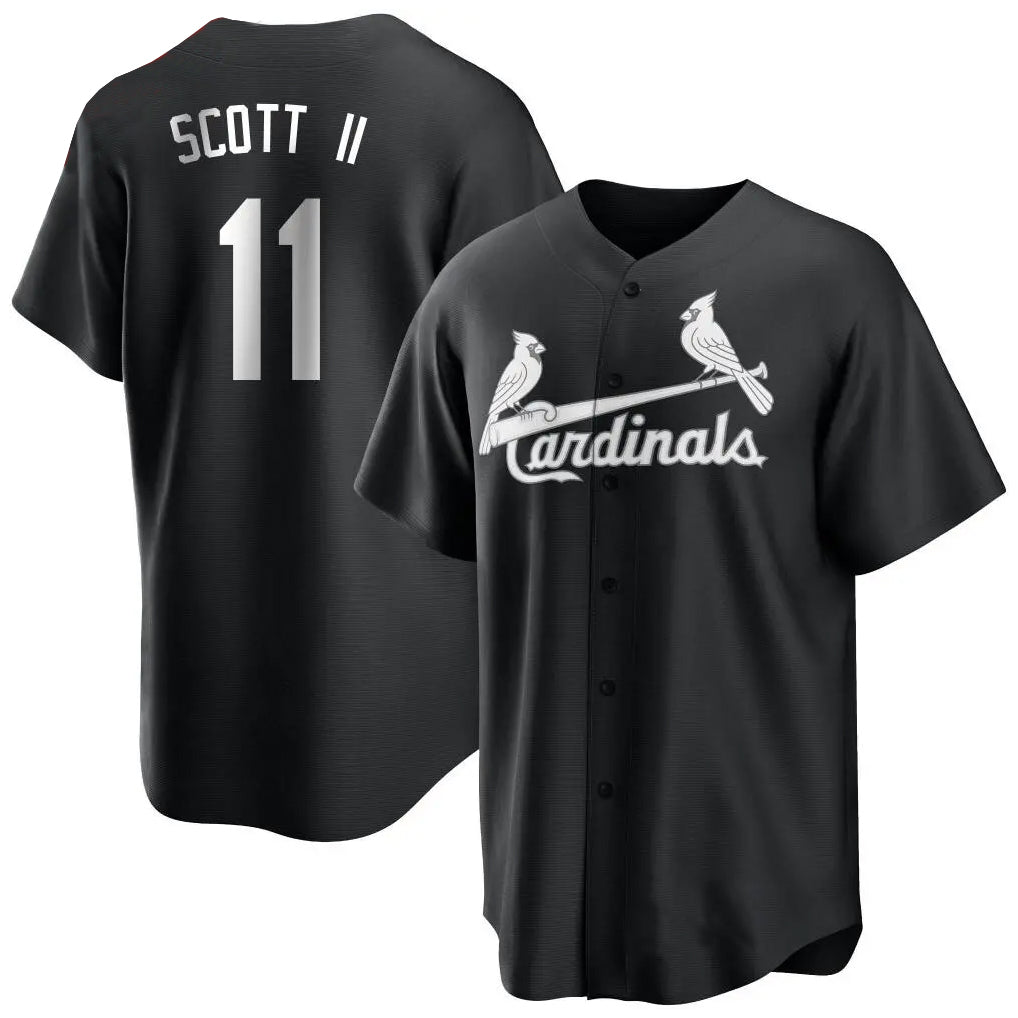 MATTH St. Louis Cardinals #11 Victor Scott II Player Black City Connect Home Limited Stitched Jerseys