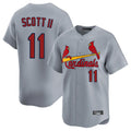 MATTH St. Louis Cardinals #11 Victor Scott II Player Gray Home Limited Stitched Jerseys