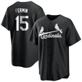 MATTH St. Louis Cardinals #15 Jose Fermin Player Black City Connect Home Limited Stitched Jerseys