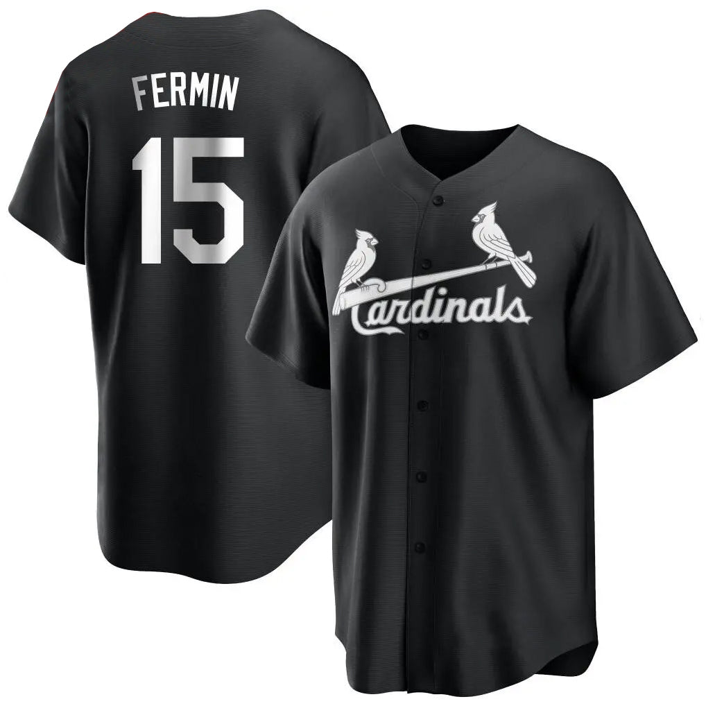 MATTH St. Louis Cardinals #15 Jose Fermin Player Black City Connect Home Limited Stitched Jerseys