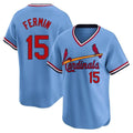 MATTH St. Louis Cardinals #15 Jose Fermin Player Light Blue City Connect Home T-shirt Stitched Jerseys