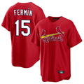 MATTH St. Louis Cardinals #15 Jose Fermin Player Red Home Game Stitched Jerseys