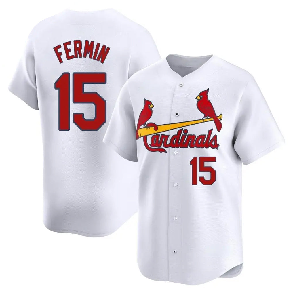 MATTH St. Louis Cardinals #15 Jose Fermin Player White Home Limited Stitched Jerseys