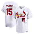 MATTH St. Louis Cardinals #15 Jose Fermin Player White Home Limited Stitched Jerseys