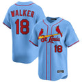 MATTH St. Louis Cardinals #18 Jordan Walker Player Light Blue Home Limited Stitched Jerseys