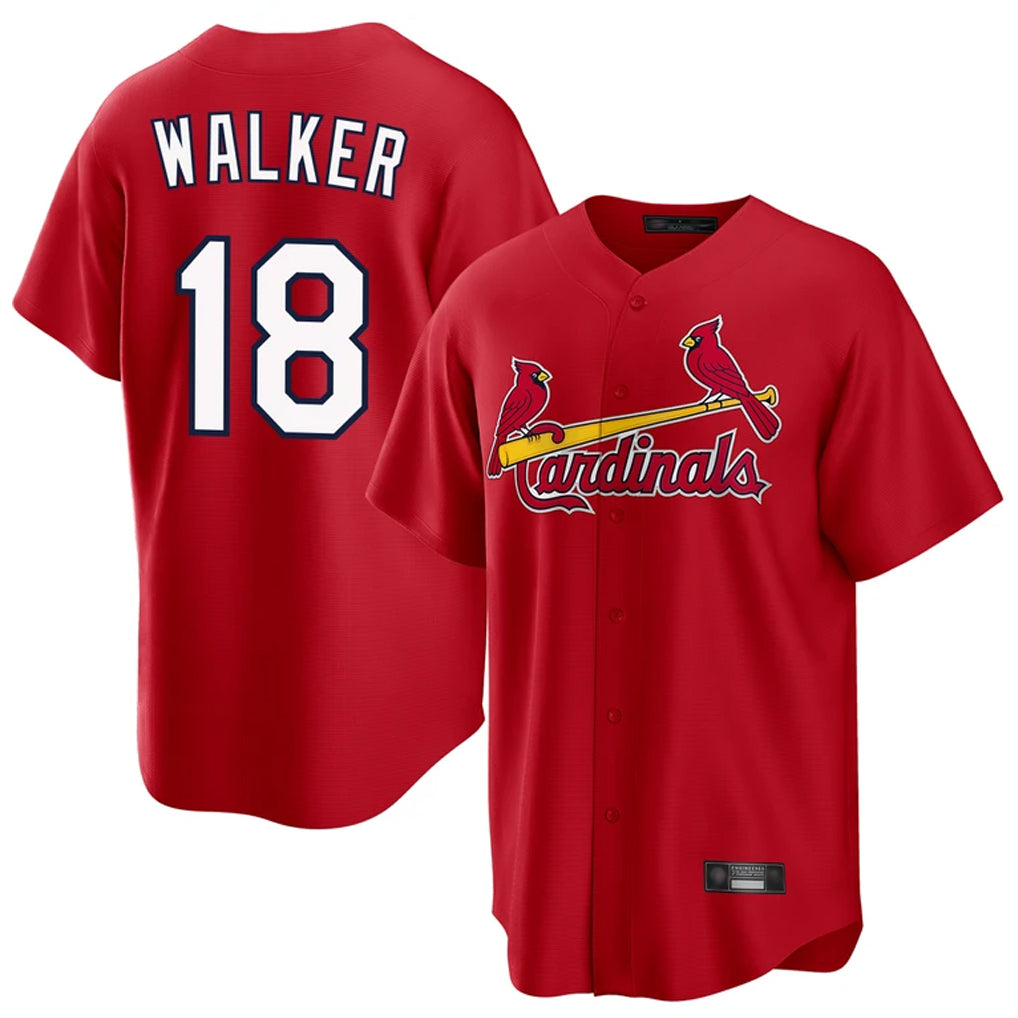 MATTH St. Louis Cardinals #18 Jordan Walker Player Red Home Game Stitched Jerseys