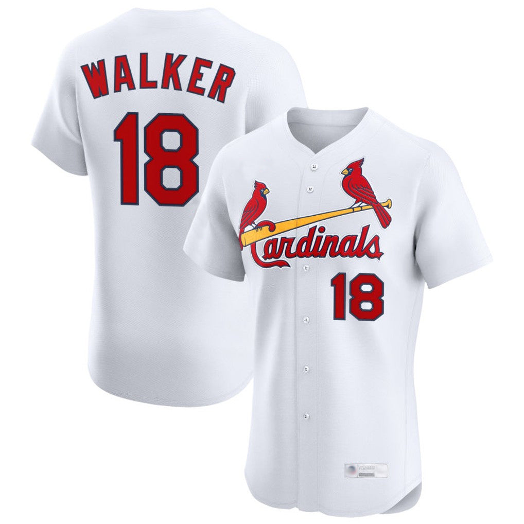 MATTH St. Louis Cardinals #18 Jordan Walker Player White Home Limited Elite Stitched Jerseys