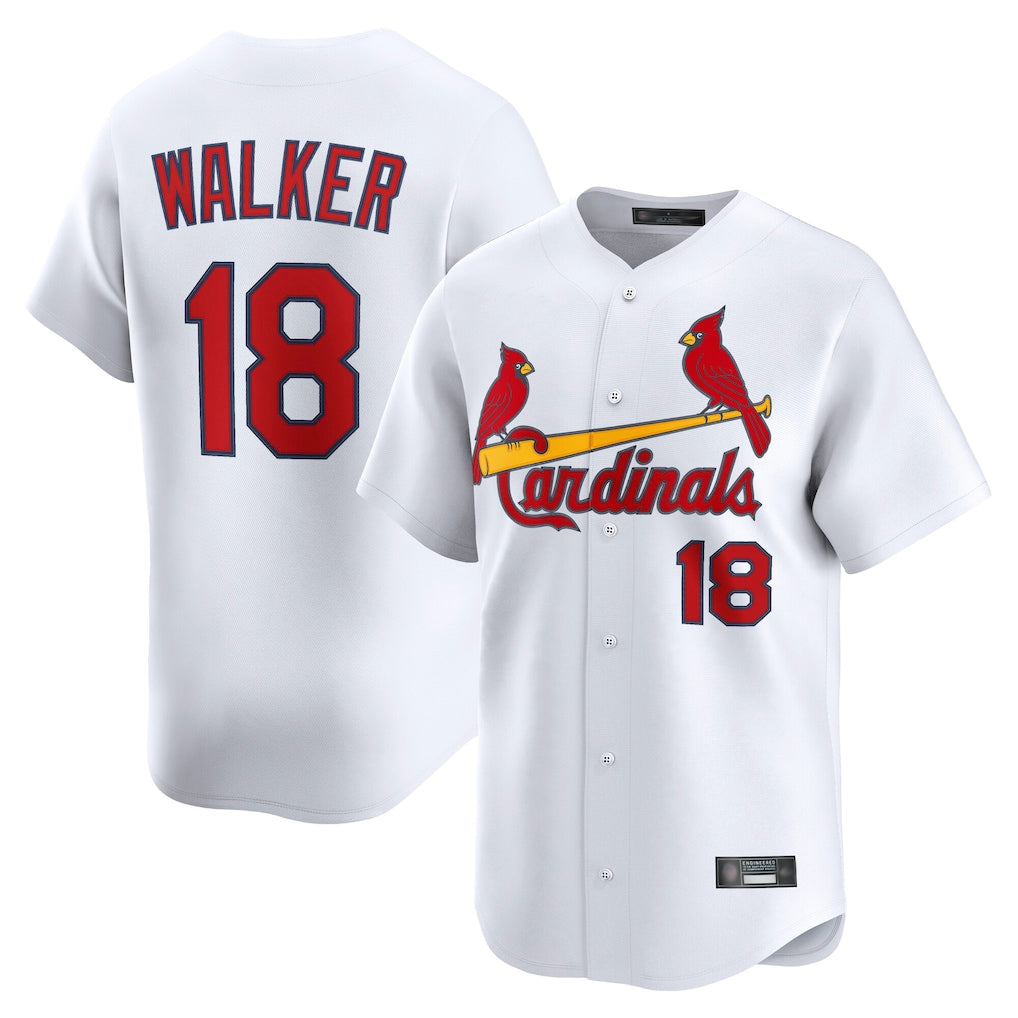 MATTH St. Louis Cardinals #18 Jordan Walker Player White Home Limited Stitched Jerseys