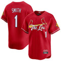 MATTH St. Louis Cardinals #1 Ozzie Smith Player Red City Connect Limited Stitched Jerseys