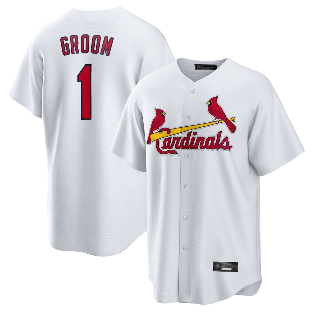 MATTH St. Louis Cardinals #1 Ozzie Smith Player White Home Game Stitched Jerseys