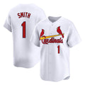 MATTH St. Louis Cardinals #1 Ozzie Smith Player White Home Limited Stitched Jerseys