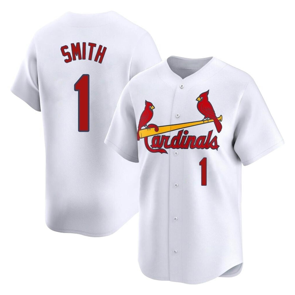 MATTH St. Louis Cardinals #1 Ozzie Smith Player White Home Limited Stitched Jerseys