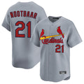 MATTH St. Louis Cardinals #21 Lars Nootbaar Player Gary Home Limited Stitched Jerseys