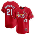 MATTH St. Louis Cardinals #21 Lars Nootbaar Player Red City Connect Limited Stitched Jerseys