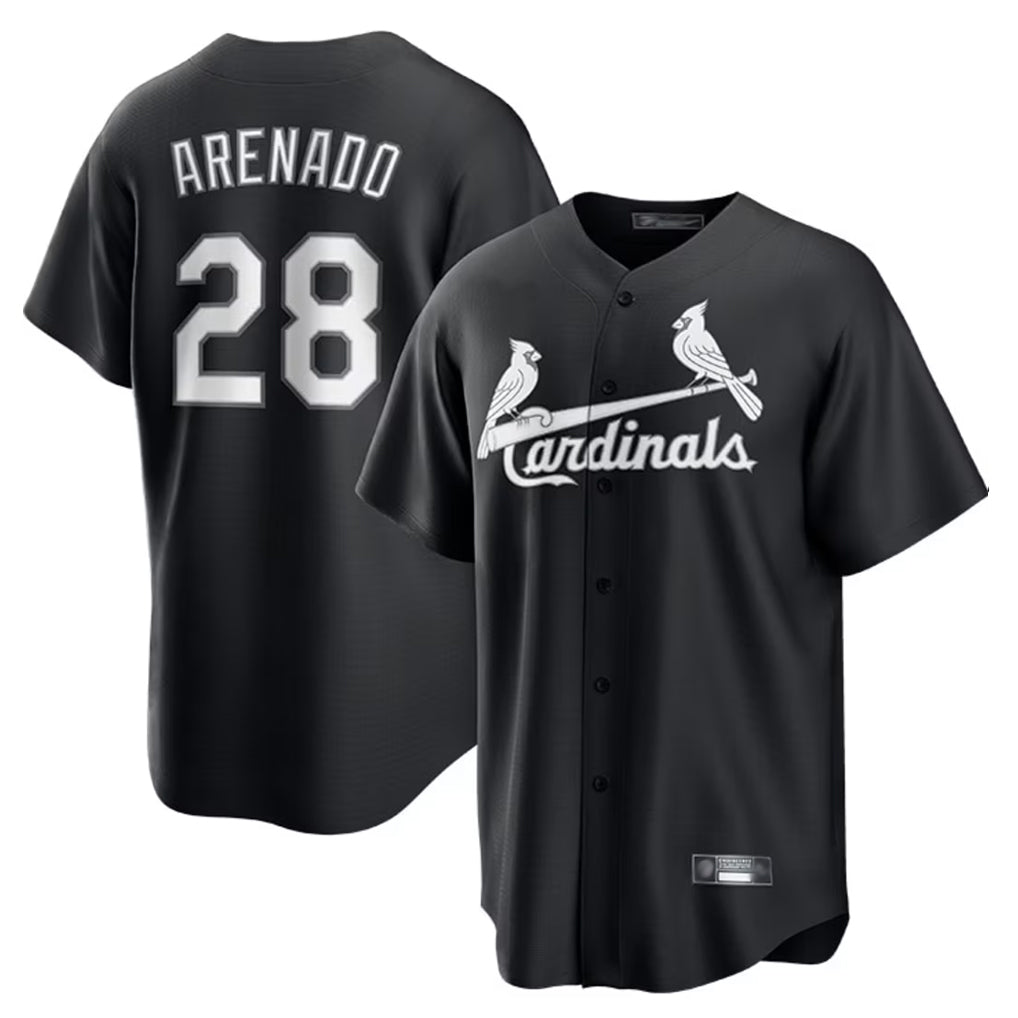MATTH St. Louis Cardinals #28 Nolan Arenado Player Black City Connect Home Limited Stitched Jerseys