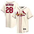 MATTH St. Louis Cardinals #28 Nolan Arenado Player Cream Home Game Stitched Jerseys