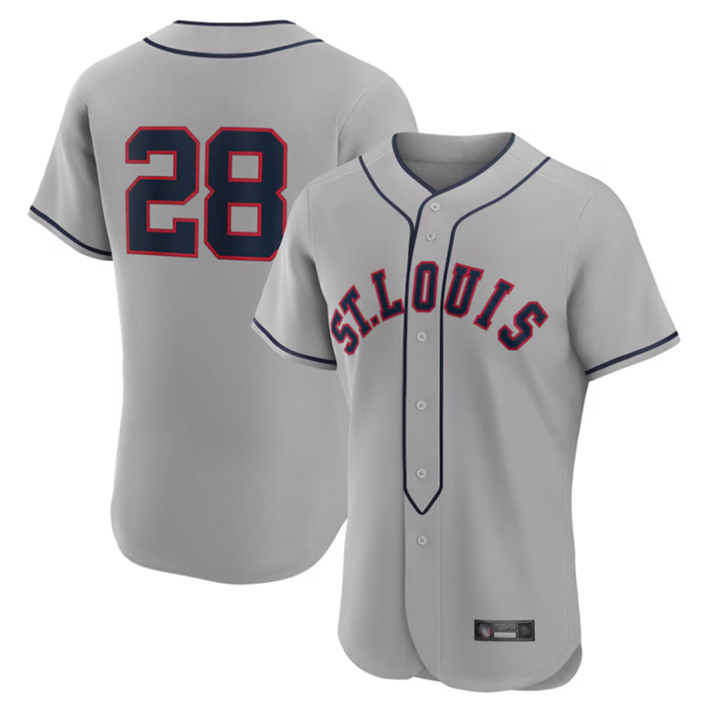 MATTH St. Louis Cardinals #28 Nolan Arenado Player Gray Home Limited Elite Stitched Jerseys