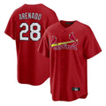 MATTH St. Louis Cardinals #28 Nolan Arenado Player Red Home Game Stitched Jerseys