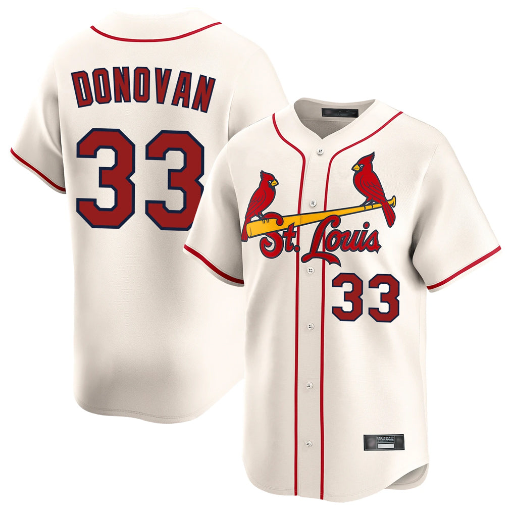 MATTH St. Louis Cardinals #33 Brendan Donovan Player Cream Home Limited Stitched Jerseys
