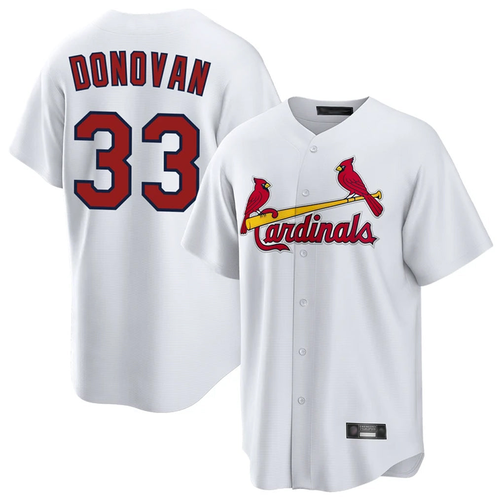 MATTH St. Louis Cardinals #33 Brendan Donovan Player White Home Game Stitched Jerseys