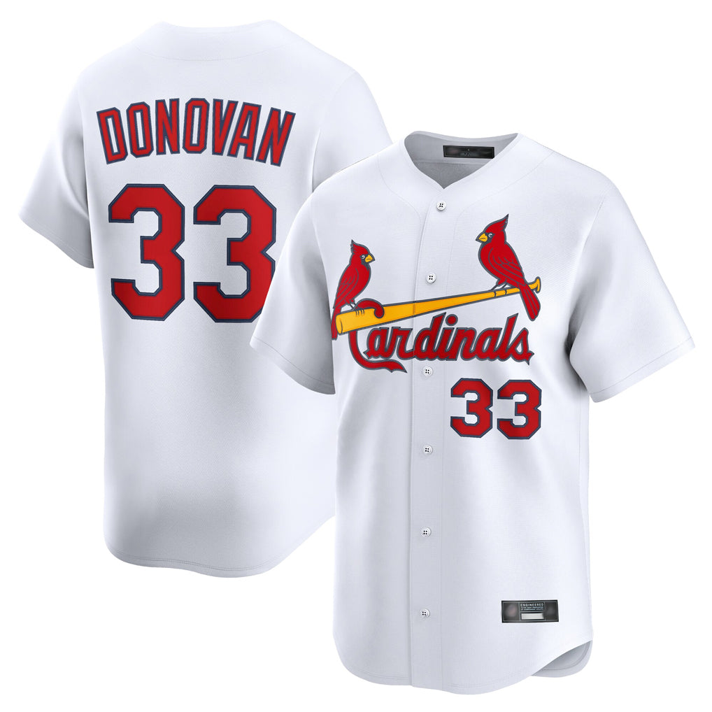 MATTH St. Louis Cardinals #33 Brendan Donovan Player White Home Limited Stitched Jerseys