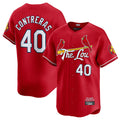 MATTH St. Louis Cardinals #40 Willson Contreras Player Red City Connect Limited Stitched Jerseys