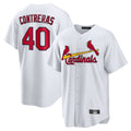 MATTH St. Louis Cardinals #40 Willson Contreras Player White Home Game Stitched Jerseys