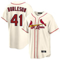 MATTH St. Louis Cardinals #41 Alec Burlesona Player Cream Home Game Stitched Jerseys