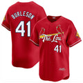 MATTH St. Louis Cardinals #41 Alec Burlesona Player Red City Connect Limited Stitched Jerseys