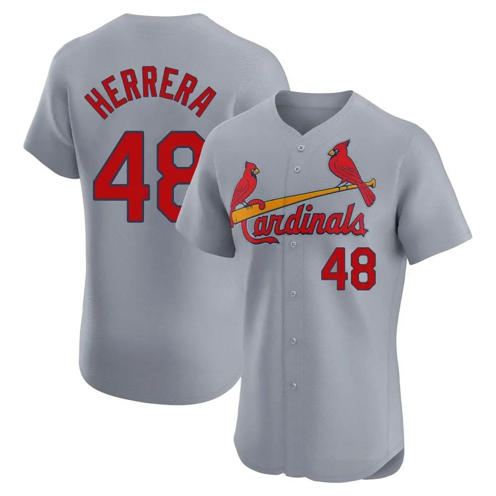 MATTH St. Louis Cardinals #48 Ivan Herrera Player Gray Home Limited Elite Stitched Jerseys