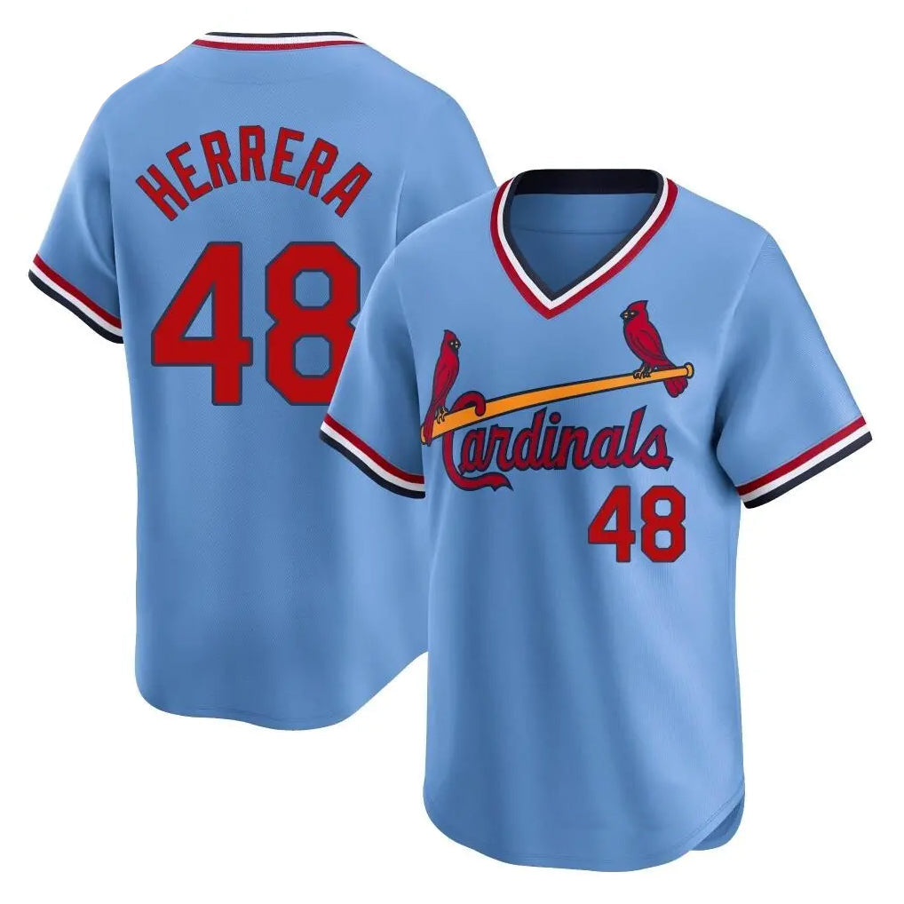 MATTH St. Louis Cardinals #48 Ivan Herrera Player Light Blue City Connect Home T-shirt Stitched Jerseys