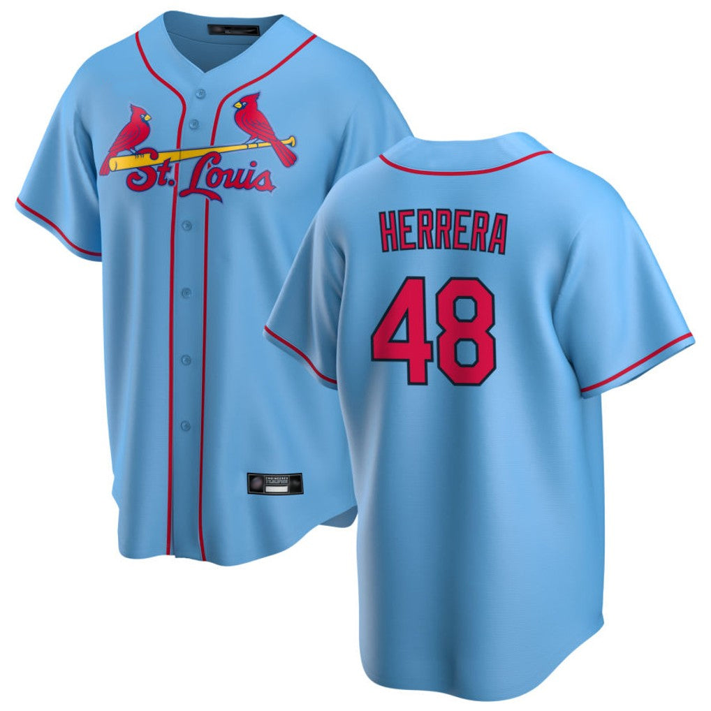MATTH St. Louis Cardinals #48 Ivan Herrera Player Light Blue  Home Game Stitched Jerseys