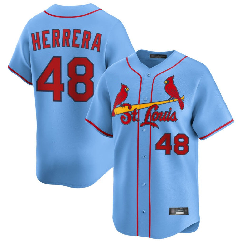 MATTH St. Louis Cardinals #48 Ivan Herrera Player Light Blue  Home Limited Stitched Jerseys