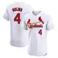 MATTH St. Louis Cardinals #4 Yadier Molina Player White Home Limited Elite Stitched Jerseys