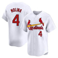 MATTH St. Louis Cardinals #4 Yadier Molina Player White Home Limited Stitched Jerseys