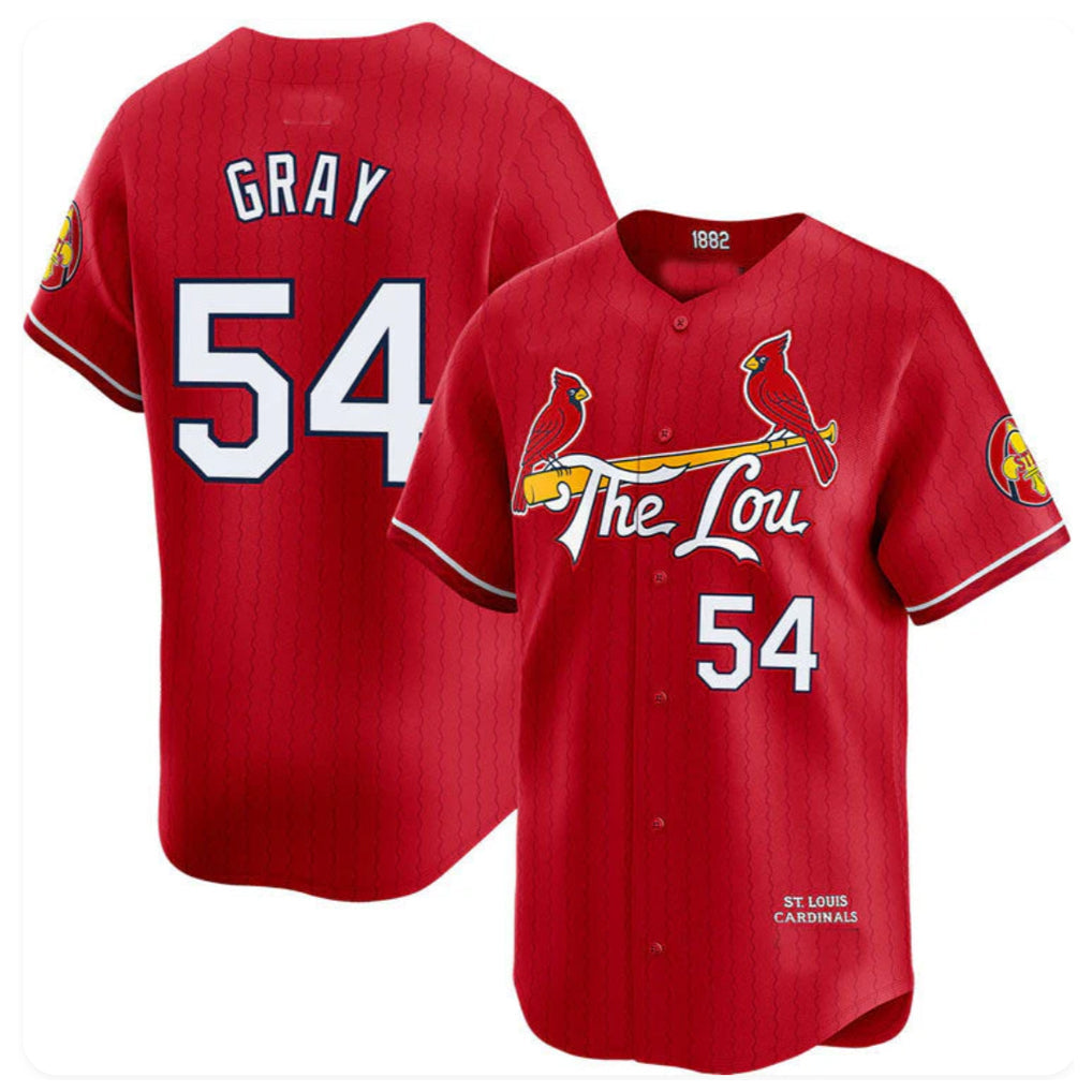 MATTH St. Louis Cardinals #54 Sonny Gray Player Red City Connect Limited Stitched Jerseys