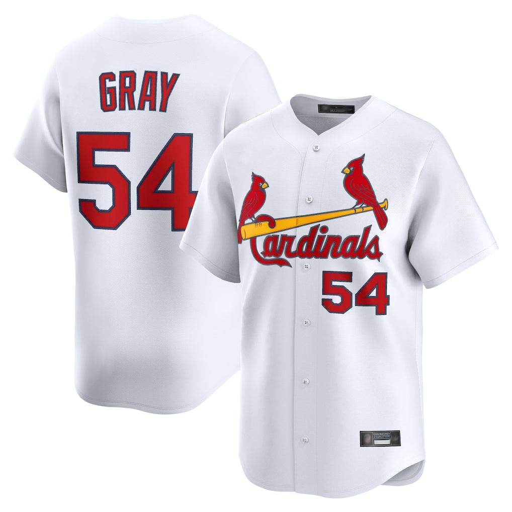 MATTH St. Louis Cardinals #54 Sonny Gray Player White Home Limited Stitched Jerseys