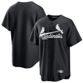 MATTH St. Louis Cardinals Blank Player Black Cooperstown Collection Limited Stitched Jerseys