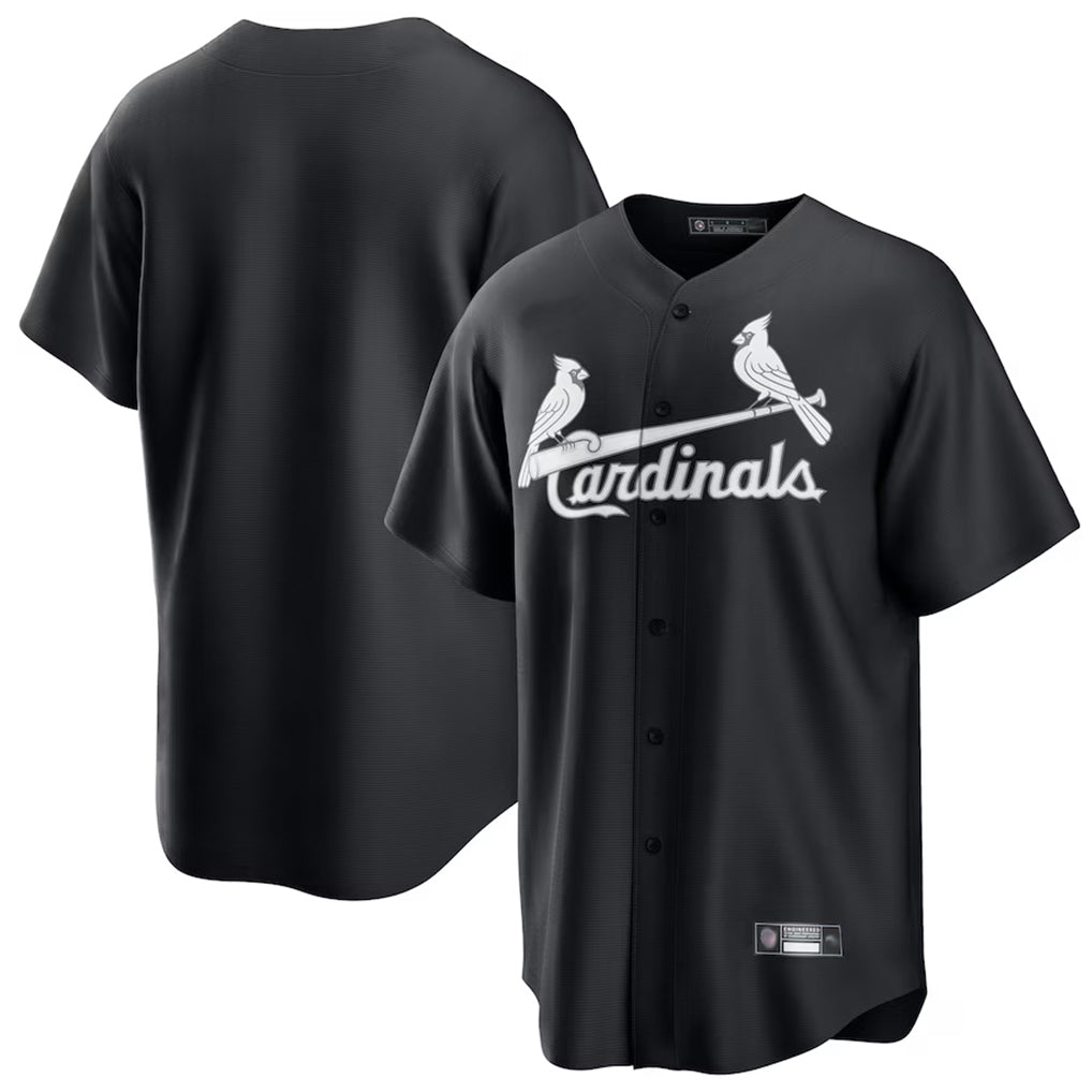 MATTH St. Louis Cardinals Blank Player Black Cooperstown Collection Limited Stitched Jerseys