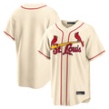 MATTH St. Louis Cardinals Blank Player Cream Home Game Stitched Jerseys