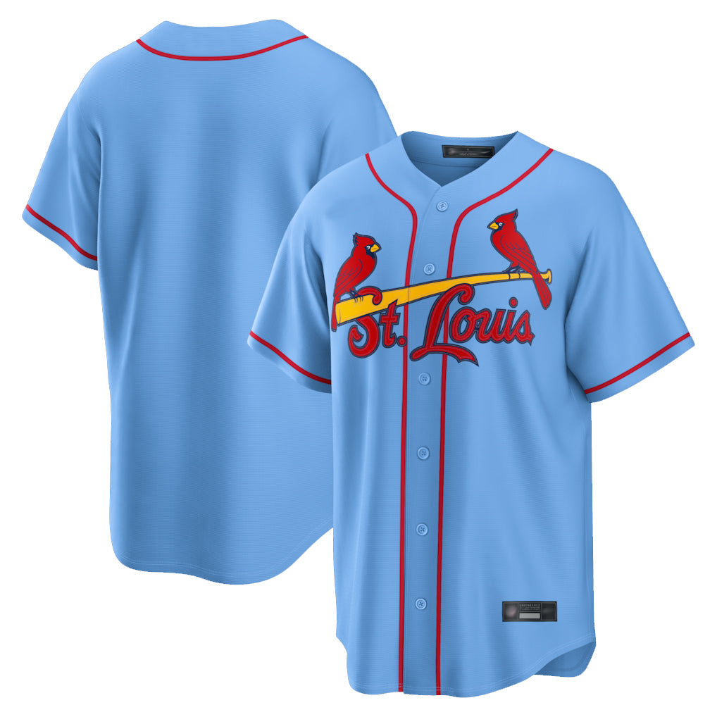 MATTH St. Louis Cardinals Blank Player Light Blue Home Limited Game Stitched Jerseys