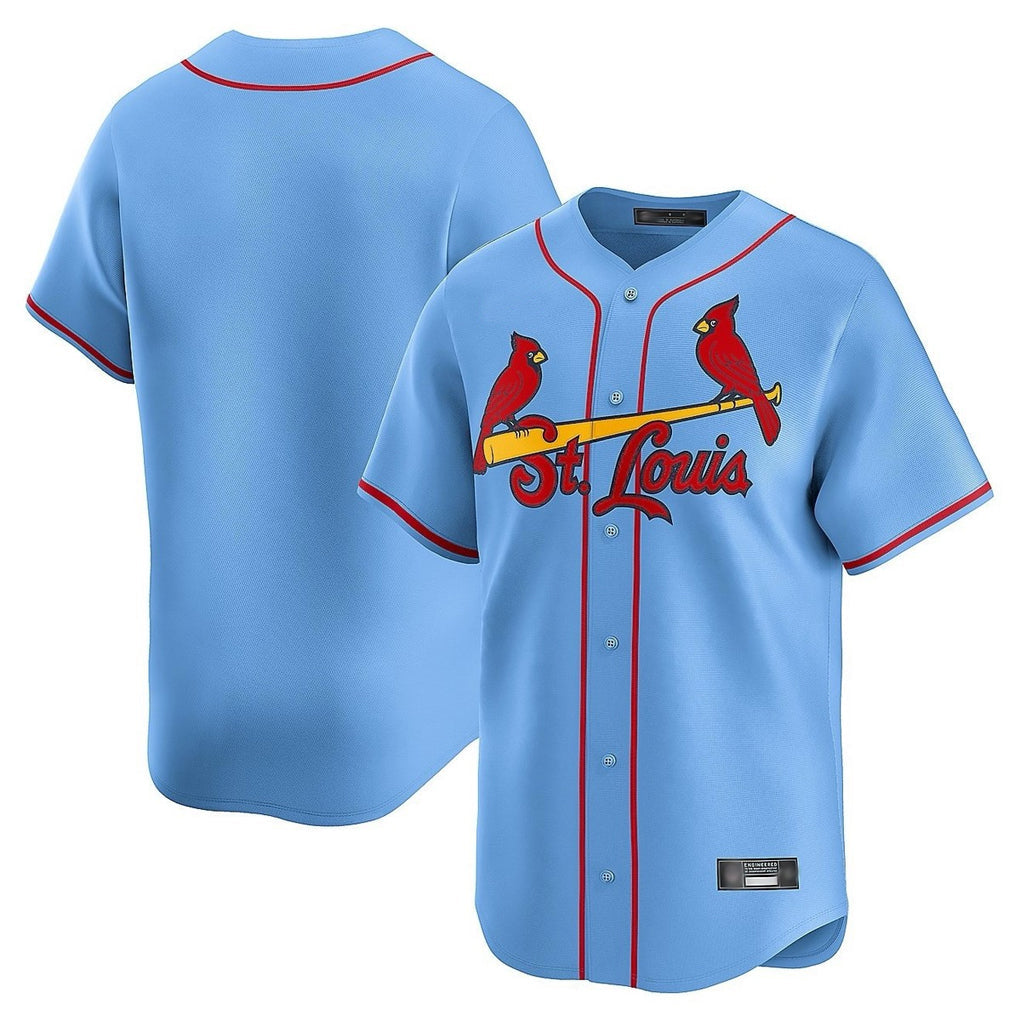 MATTH St. Louis Cardinals Blank Player Light Blue Home Limited Stitched Jerseys