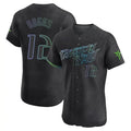 MATTH TB.Rays #12 Wade Boggs Player Black City Connect Home Limited Elite Stitched Jerseys