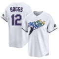 MATTH TB.Rays #12 Wade Boggs Player White City Connect Home Stitched Jerseys